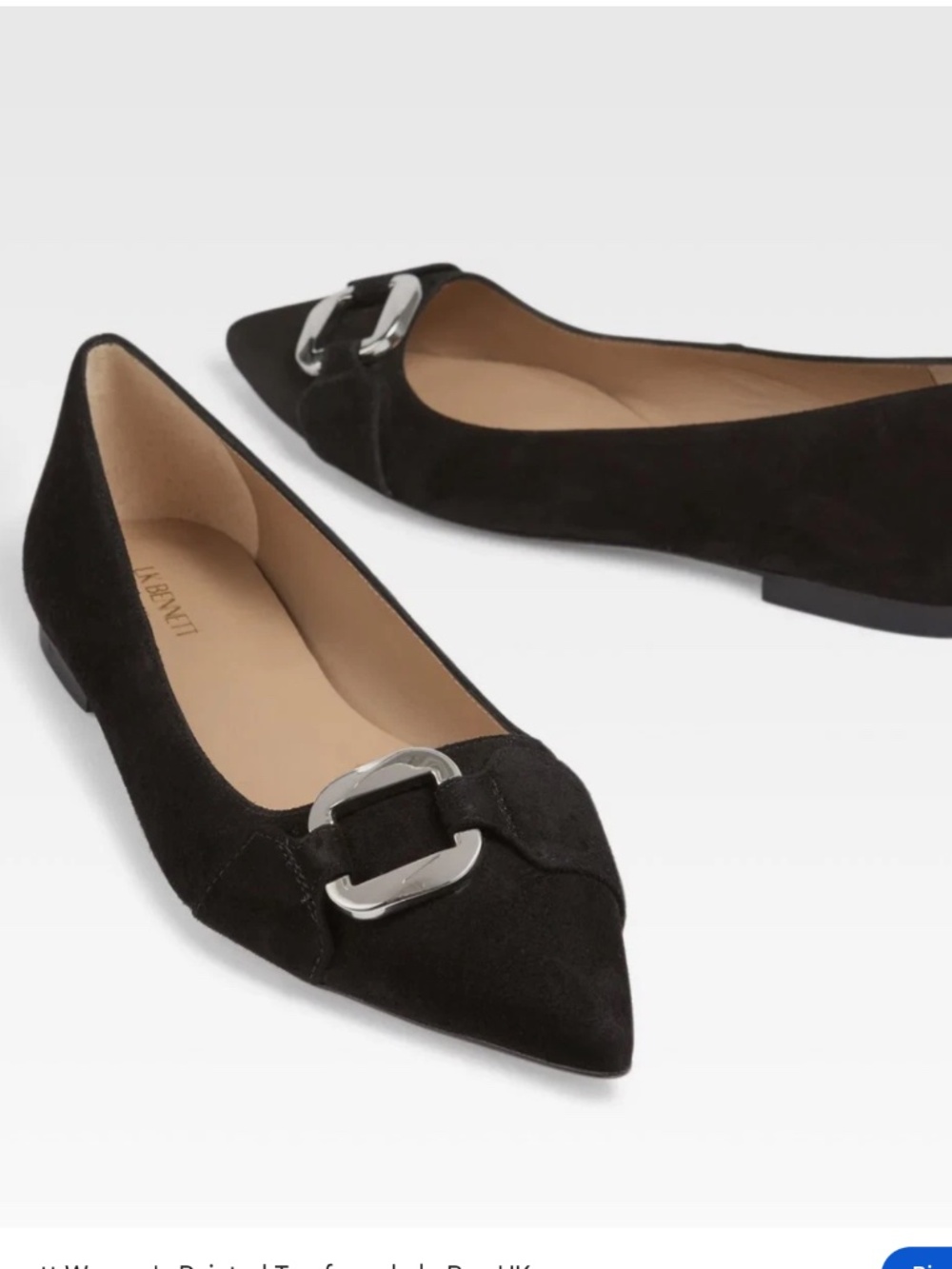LK Bennett Ethel Pointed Toe Flat